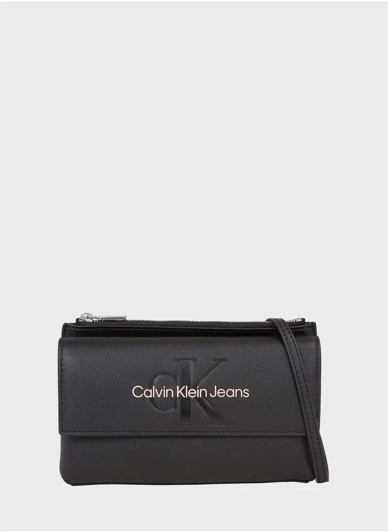 CALVIN KLEIN Monogram Detailed Crossbody