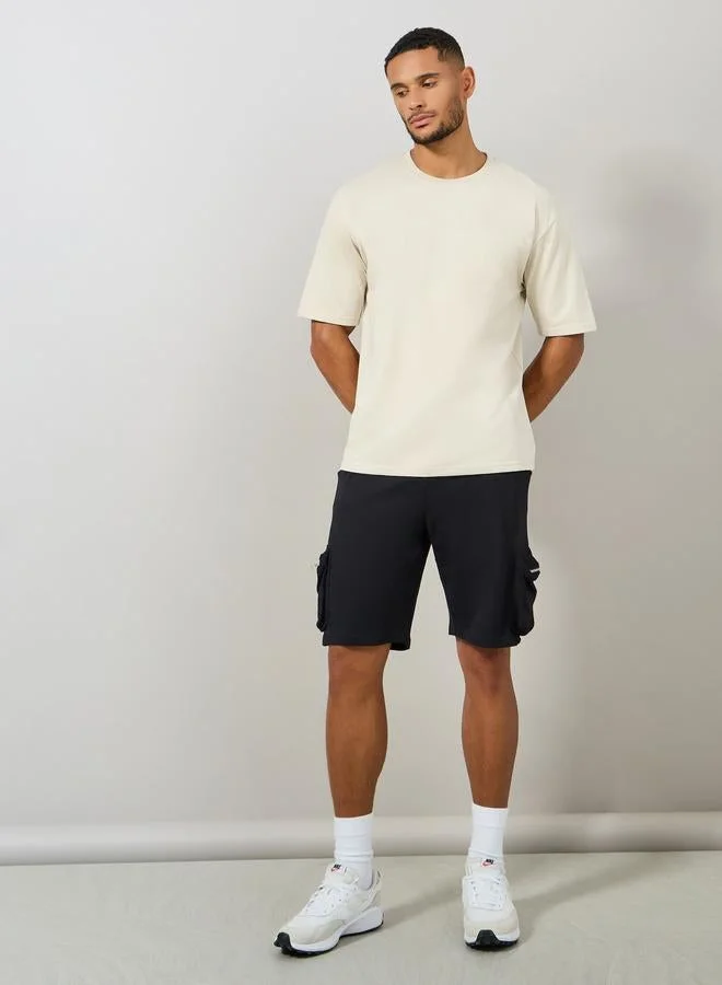 Styli Geometric Graphic Print Oversized T-Shirt