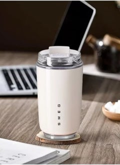 smeg Smeg Mug, 240ml Insulated Stainless Steel Coffee mug, Off White.  - Image 2