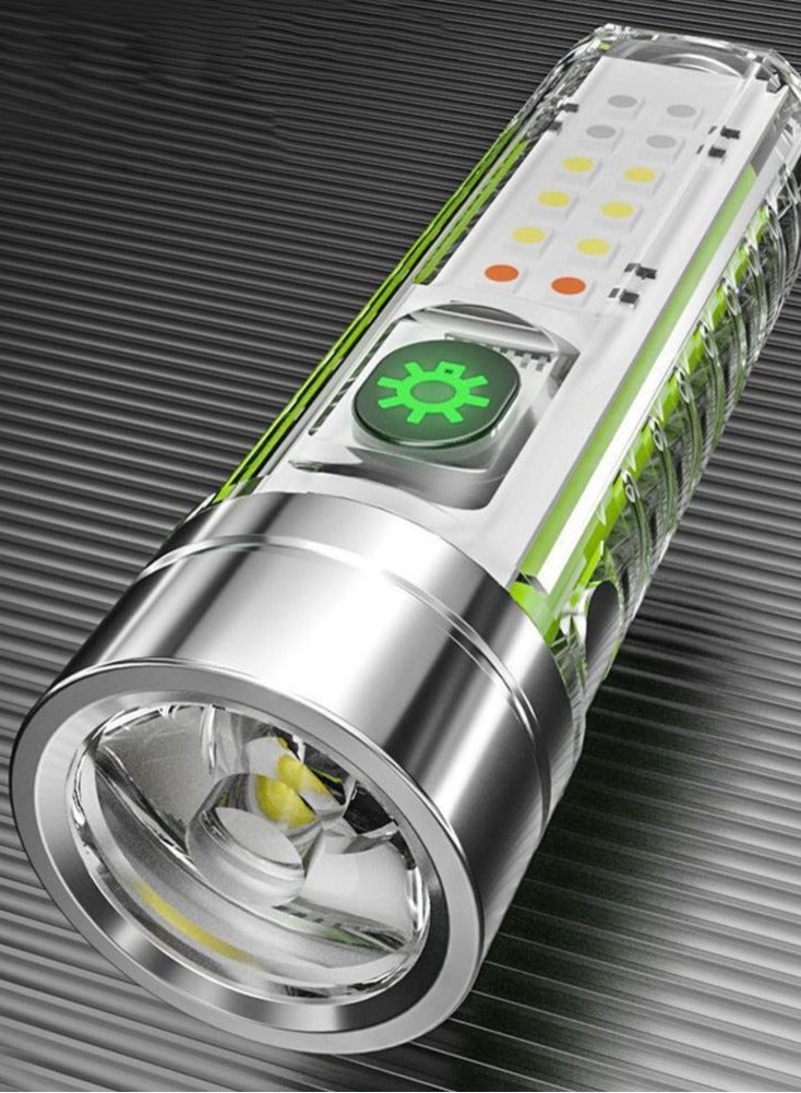 Ultra Bright Zoom and Rechargeable Flashlight - 3000 Lumens 8 Modes Waterproof Magnetic Perfect for Emergencies Camping Hiking and Fishing - Image 2