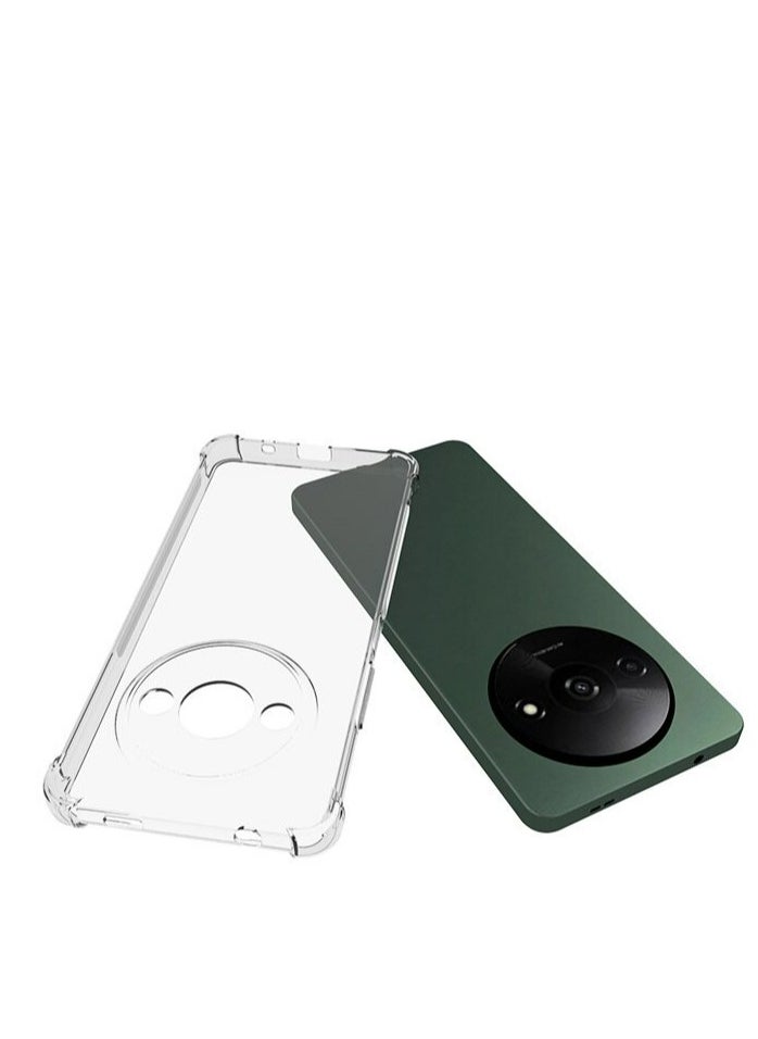 Fankalo حافظة هاتف لهاتف Xiaomi Redmi A3، غطاء خلفي شفاف للغاية ومضاد للخدش ومقاوم للصدمات من مادة TPU  - Image 3