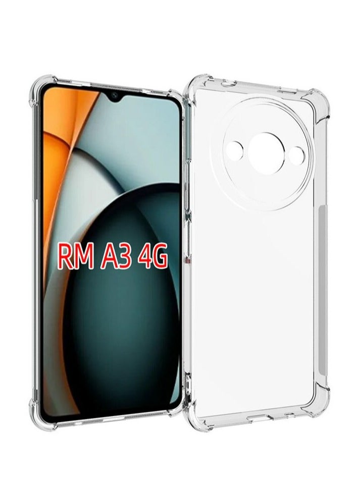 Fankalo حافظة هاتف لهاتف Xiaomi Redmi A3، غطاء خلفي شفاف للغاية ومضاد للخدش ومقاوم للصدمات من مادة TPU  - Image 1