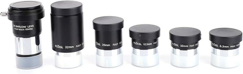 Plossl Eyepiece Set 1 25 Inch Interface With 2X Barlow Lens 6 3mm 10mm 12 5mm 20mm - Image 2