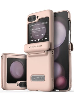 VRS Design Terra Guard Modern Samsung Galaxy Z Flip 5 Case Cover (2023) with [Hinge Protection] - Pink Sand  - Image 1