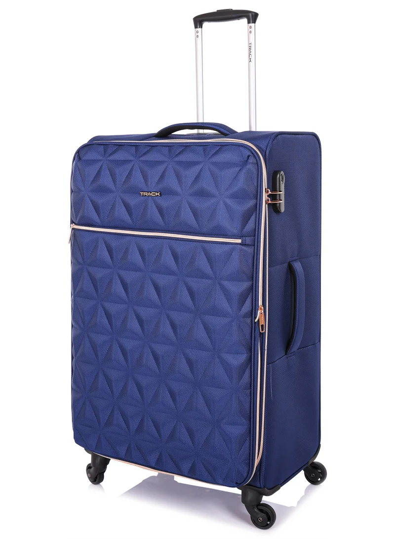 Track Track Luggage Set, Fabric Material, Travel Trolley Bag with Carry On Cabin Sizes, 3Pcs, 20/24/28 Inches, LG004/3P