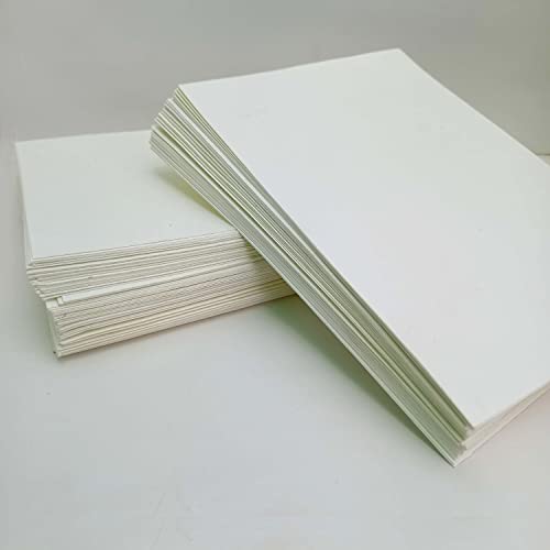 ETailor 5x7 Wedding Invitation Paper Baby Shower Card Stock Handmade Paper Cotton Paper Wedding Paper Smooth Watercolor Paper Calligraphy Paper Rag Paper 300gsm Pack of 50 Blank Card Stock - Image 1
