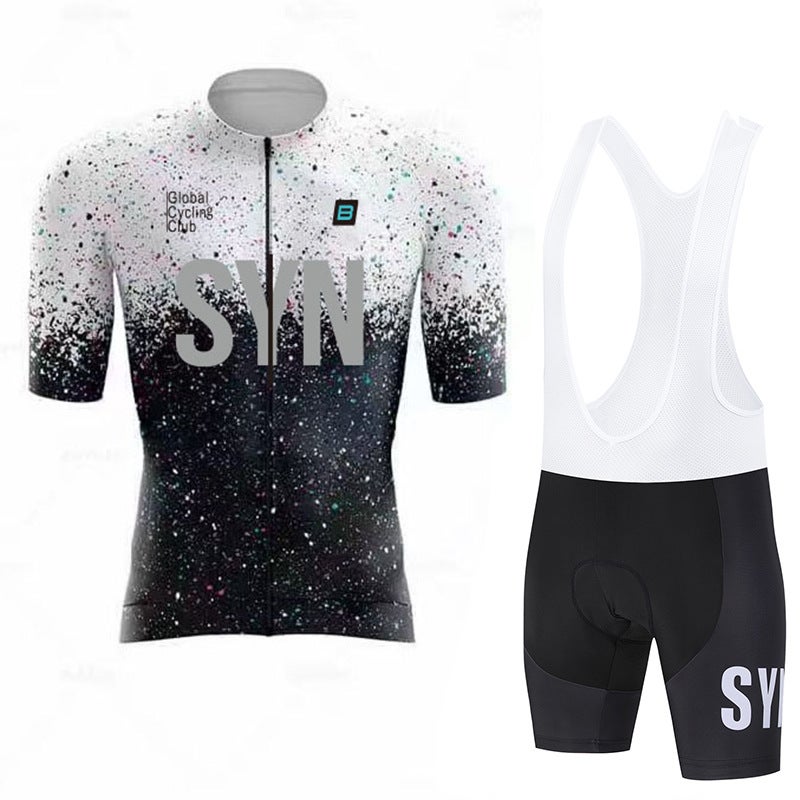 SYN Men's Road Cycling Jersey & Padded Shorts Set, Quick-Dry Breathable - Image 2