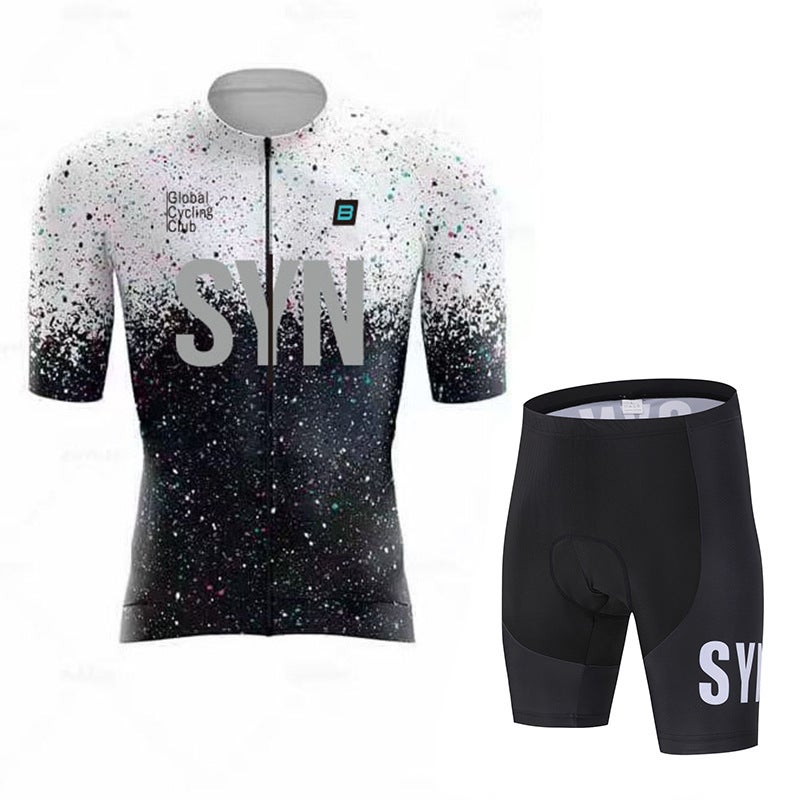 SYN Men's Road Cycling Jersey & Padded Shorts Set, Quick-Dry Breathable - Image 3
