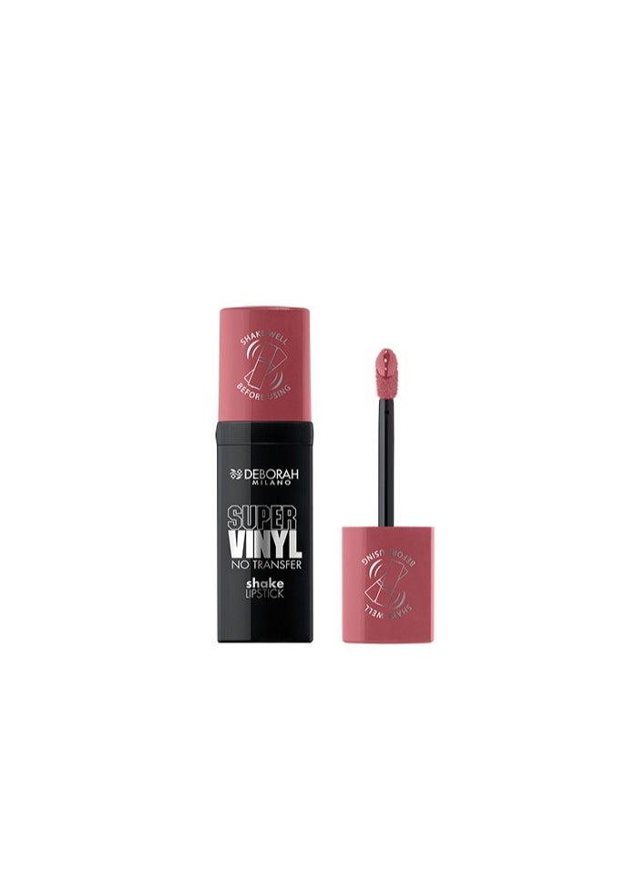 DEBORAH MILANO SUPER VINYL NO TRANSFER SHAKE LIPSTICK 01 ROSE 