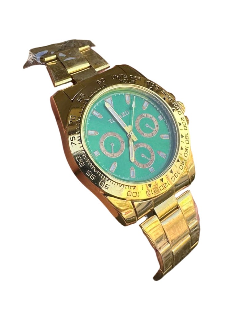 3 ساعات في علبه واحده من AT5 _ساعه ذكيه بشاشه عاليه الدقه مع مميزات التتبع الصحي والنشاط واسترابين مرفقين_بالاضافه الي ساعتين عاديتين باللون الذهبي _مع سوار مرفق لتكتمل اللمسه الجماليه - Image 2