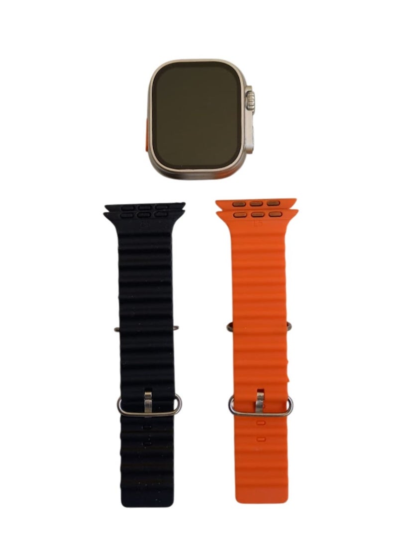 3 ساعات في علبه واحده من AT5 _ساعه ذكيه بشاشه عاليه الدقه مع مميزات التتبع الصحي والنشاط واسترابين مرفقين_بالاضافه الي ساعتين عاديتين باللون الذهبي _مع سوار مرفق لتكتمل اللمسه الجماليه - Image 4