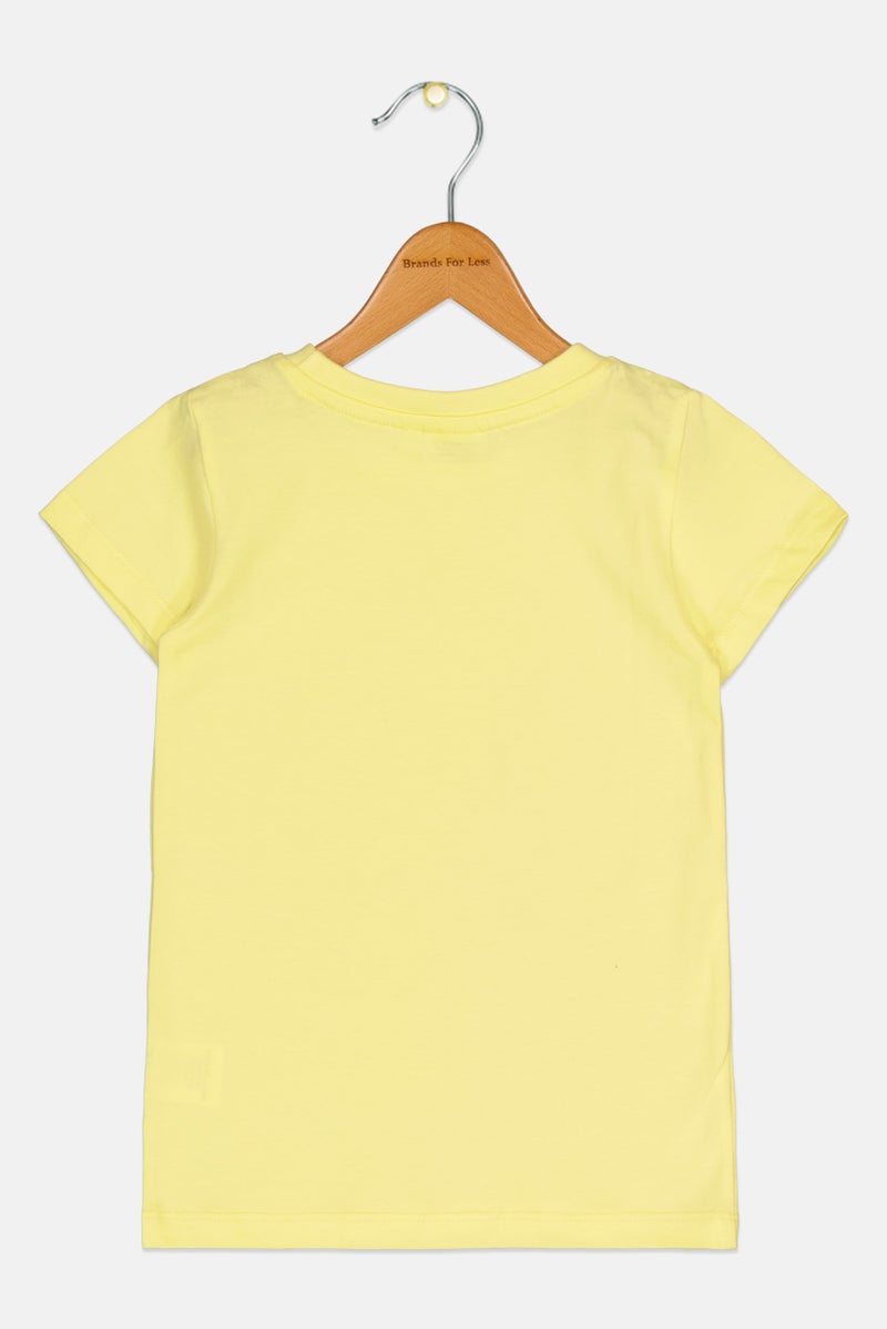 nickelodeon Toddlers Girl Short Sleeves Garfield T-Shirt, Light Yellow - Image 2