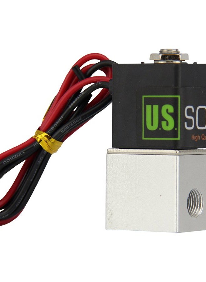 U.S. Solid 1/8" NPT Electric Solenoid Valve 12 V DC 2 way Normally Closed Air Valve - Image 4