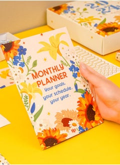 Sunflower Monthly Planner - Undated English
