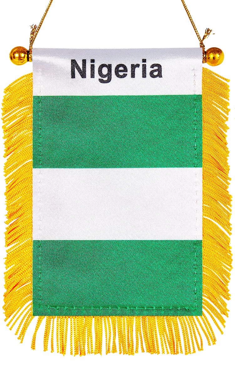 WXTWK National car window hanging flag (Nigeria) - Image 1
