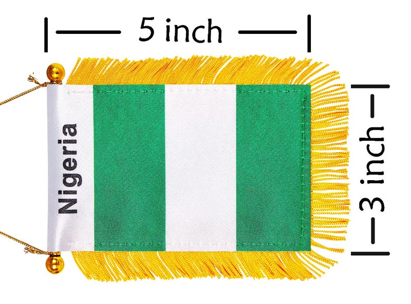 WXTWK National car window hanging flag (Nigeria) - Image 2