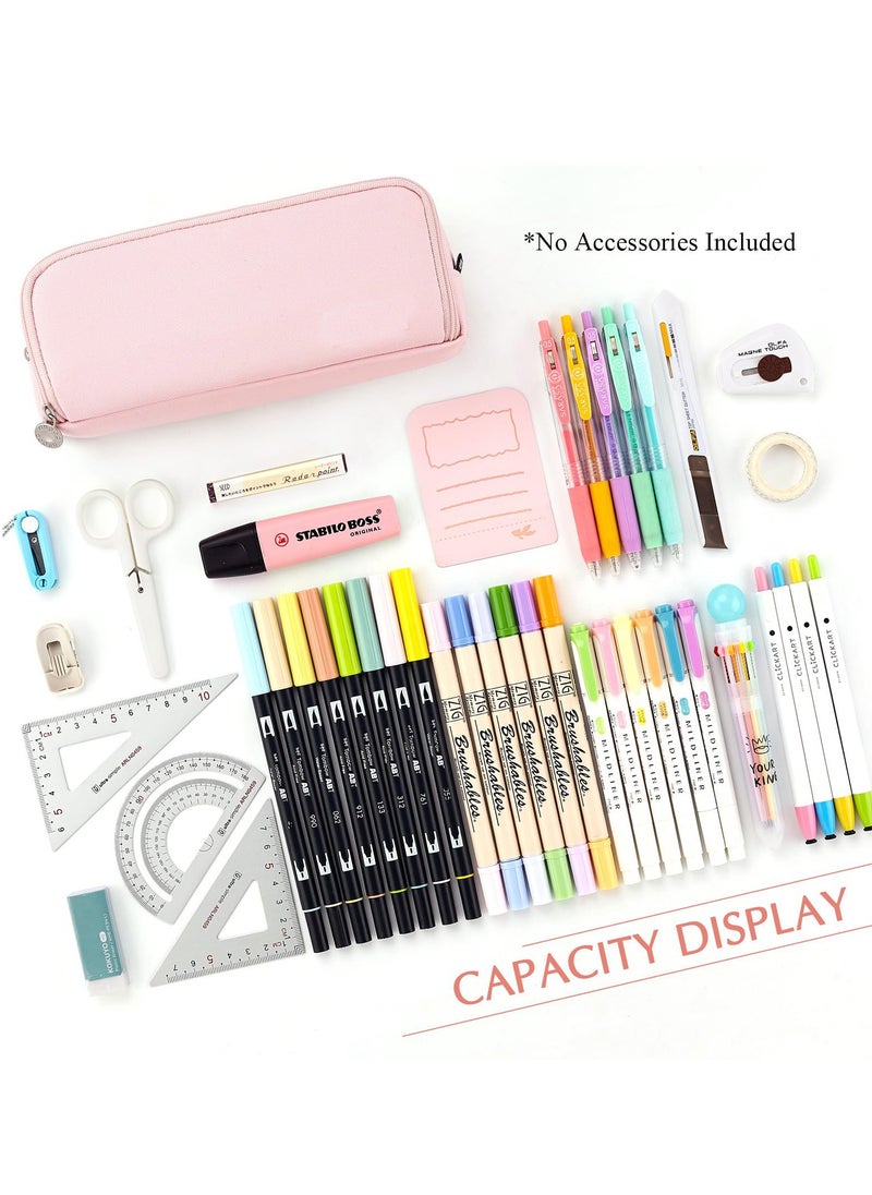 Daytoyz - Large Capacity Pencil Case 3 Compartment Pouch Pen Bag for School Teen Girl Boy Men Women - Image 1
