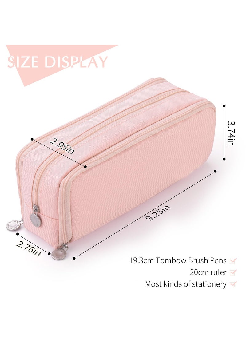 Daytoyz - Large Capacity Pencil Case 3 Compartment Pouch Pen Bag for School Teen Girl Boy Men Women - Image 1
