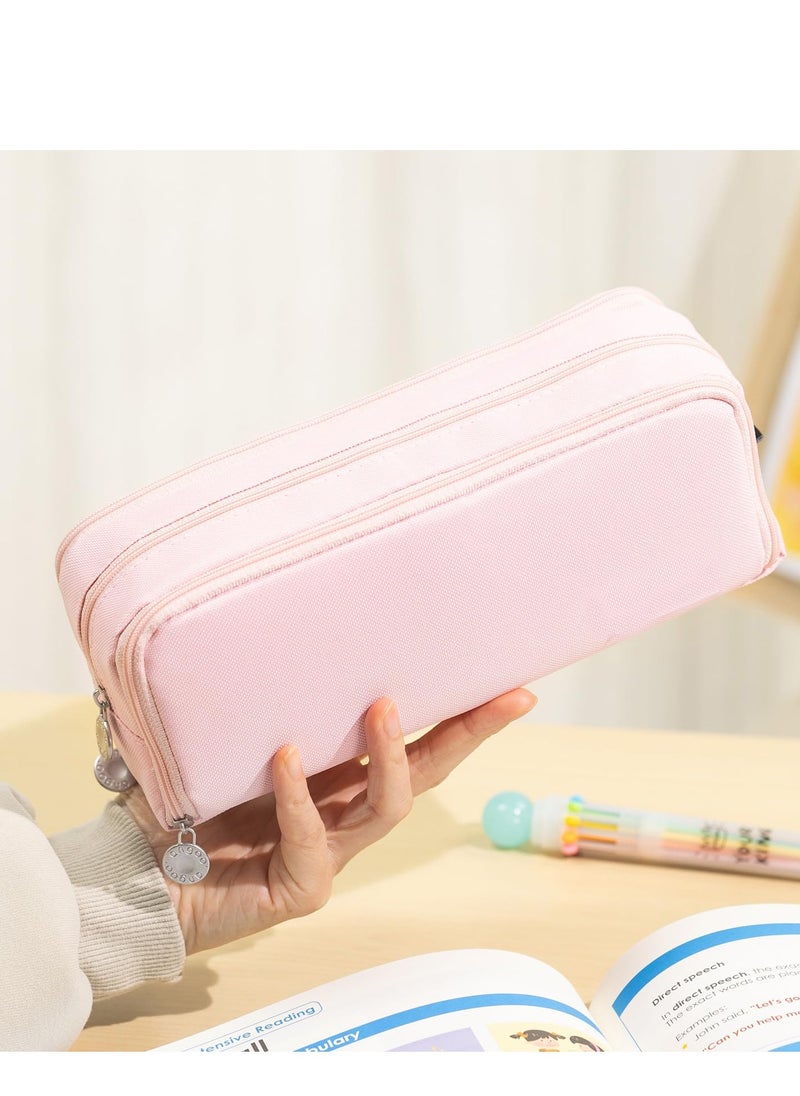 Daytoyz - Large Capacity Pencil Case 3 Compartment Pouch Pen Bag for School Teen Girl Boy Men Women - Image 1