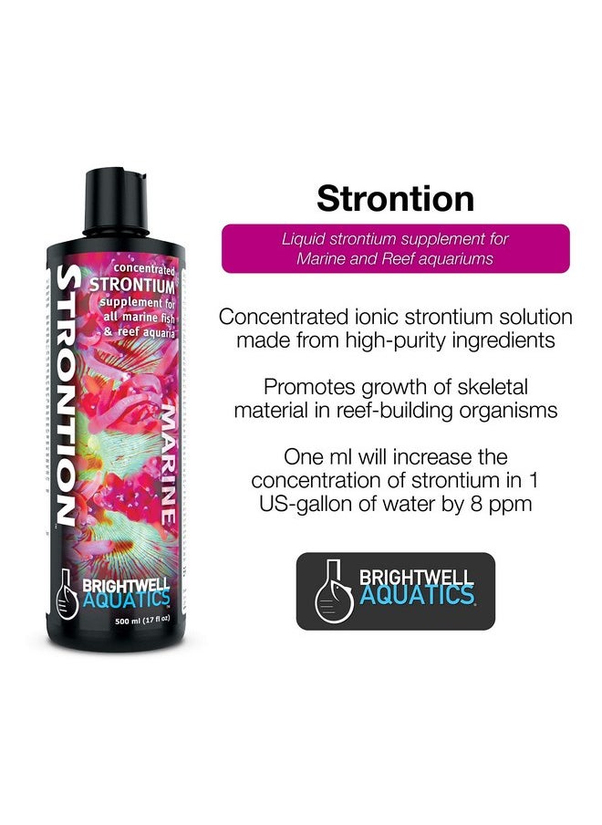 Brightwell Aquatics - Brightwell Aquatics Strontion Concentrated Strontium Supplement for All Marine Aquariums, 500-ML (STR500) - Image 1