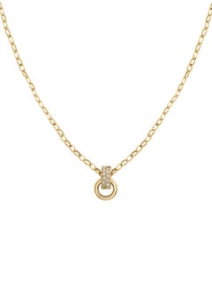 RoseField Rosefield Bow Link Studs Necklace Gold - JNBSG-J898  - Image 1