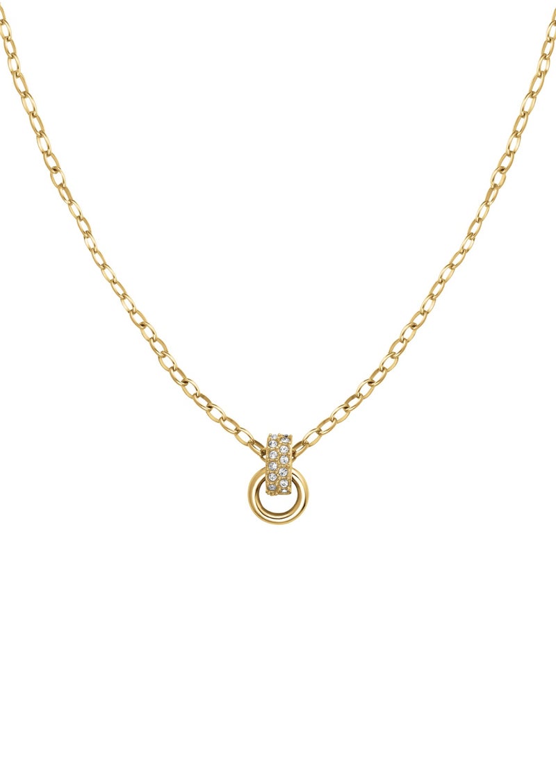 RoseField Rosefield Bow Link Studs Necklace Gold - JNBSG-J898  - Image 1
