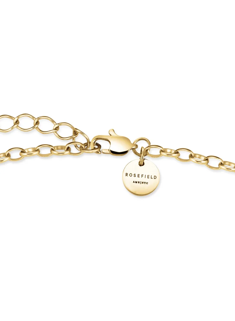 RoseField Rosefield Bow Link Studs Necklace Gold - JNBSG-J898