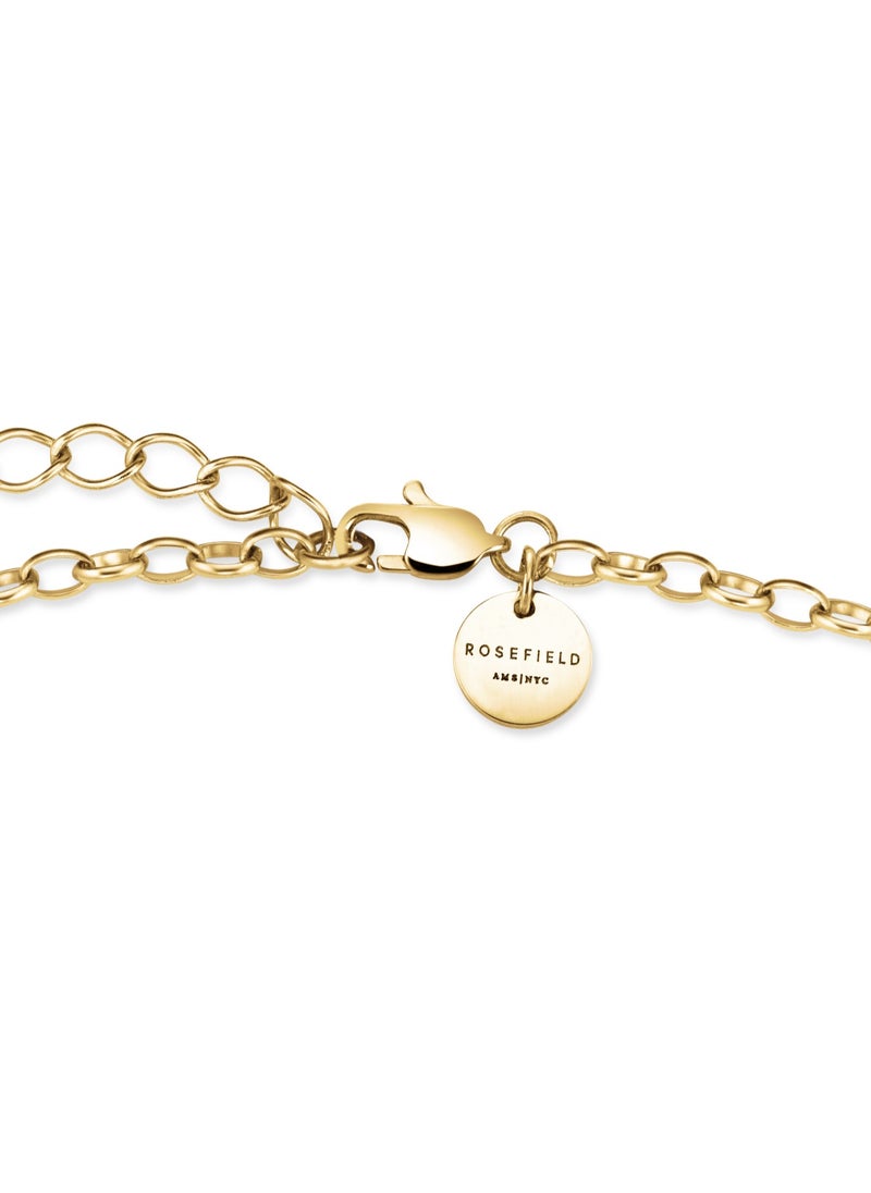 RoseField Rosefield Bow Link Studs Necklace Gold - JNBSG-J898  - Image 3