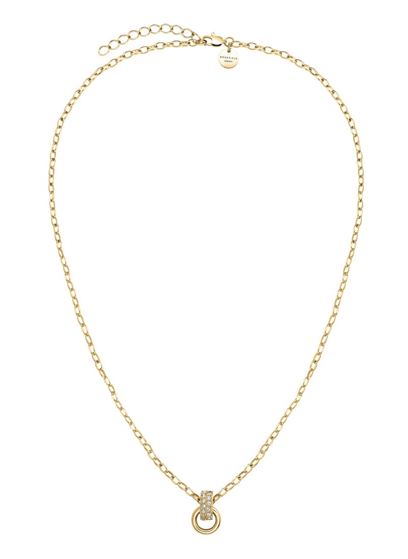 RoseField Rosefield Bow Link Studs Necklace Gold - JNBSG-J898  - Image 4