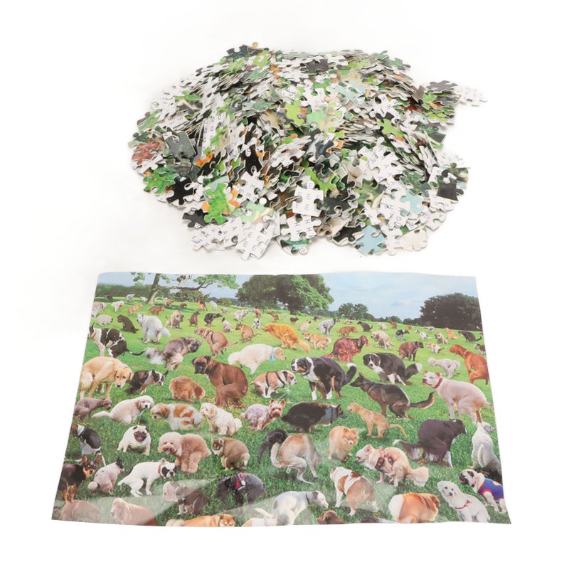 101 Pooping Puppies Puzzle Interesting Stress Reduction 1000 Piece Pooping Dogs Jigsaw Puzzles for Children Adults - Image 3