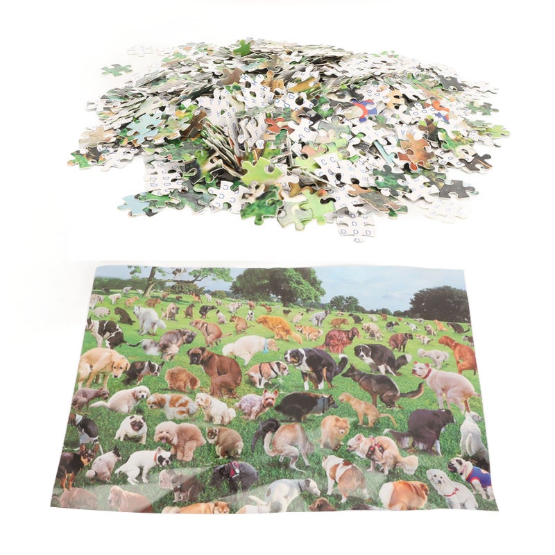 101 Pooping Puppies Puzzle Interesting Stress Reduction 1000 Piece Pooping Dogs Jigsaw Puzzles for Children Adults - Image 5