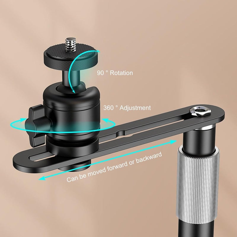 Projector Stand 24 to 40CM Adjustable Angle Mount Holder 1/4in Thread for Home, Office, Sofa, Bedside and More (Alloy Steel) - Image 4