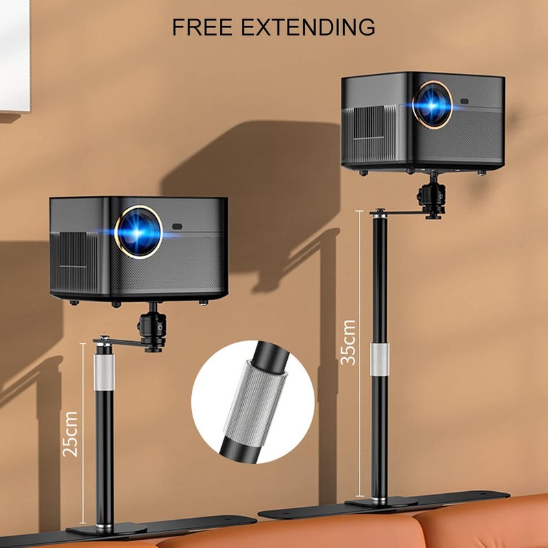 Projector Stand 24 to 40CM Adjustable Angle Mount Holder 1/4in Thread for Home, Office, Sofa, Bedside and More (Alloy Steel) - Image 5