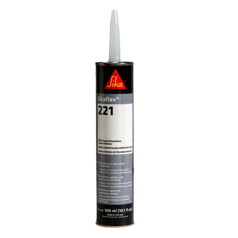 SIKA Sikaflex221 MultiPurpose Polyurethane SealantAdhesive 101 fl oz White FastCuring Permanent Elastic Bond WeatherResistant Sandable Paintable - Image 2