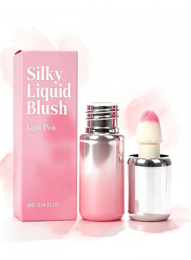 Manoai Liquid Blush with Built-in Sponge Applicator - Jelly-Textured Cream Blush, Natural Glow & Easy Blend for Daily Wear, Travel & On-the-Go Touch-Ups (Light Pink) - Image 1