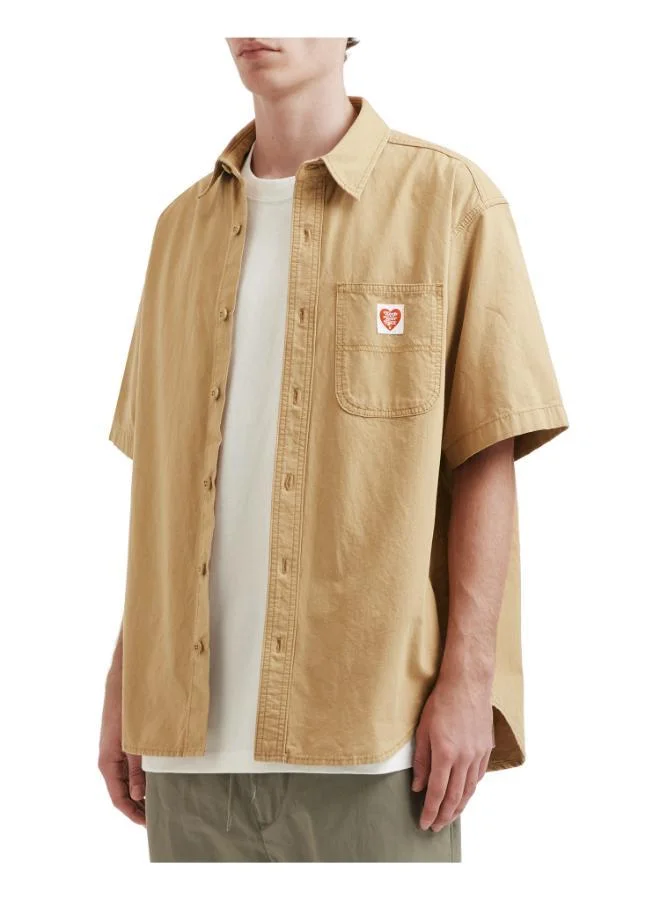 فينجركروكس قميص رجالي قصير الأكمام للعمل