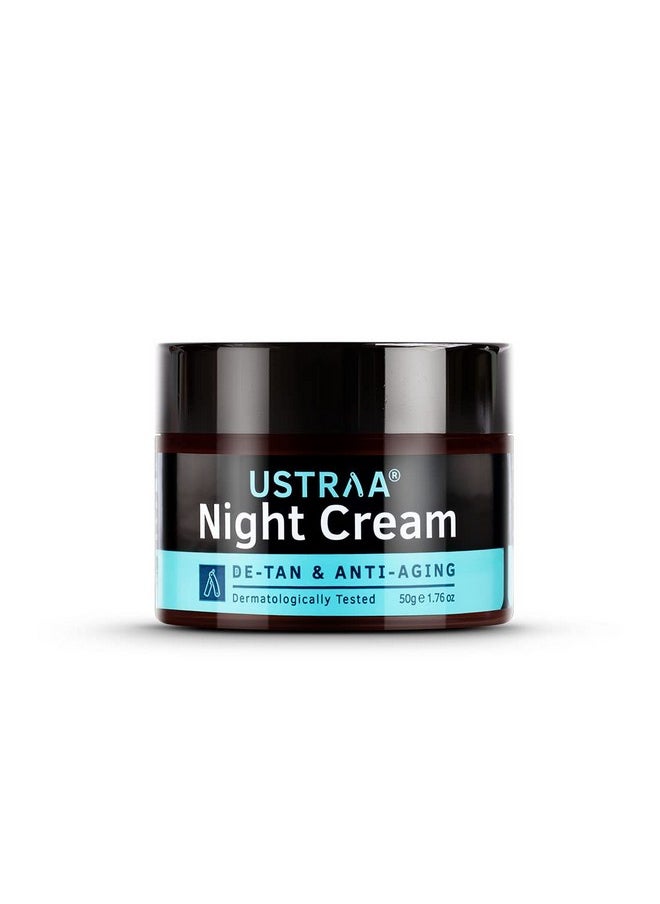 Ustraa - Night Cream Detan & Antiaging 50G Aids In Tan Removal With Niacinamide And Licorice Extract & Power Face Wash 200G Energize And Detan Effective Tan Removal Removes Dead Skin - Image 1