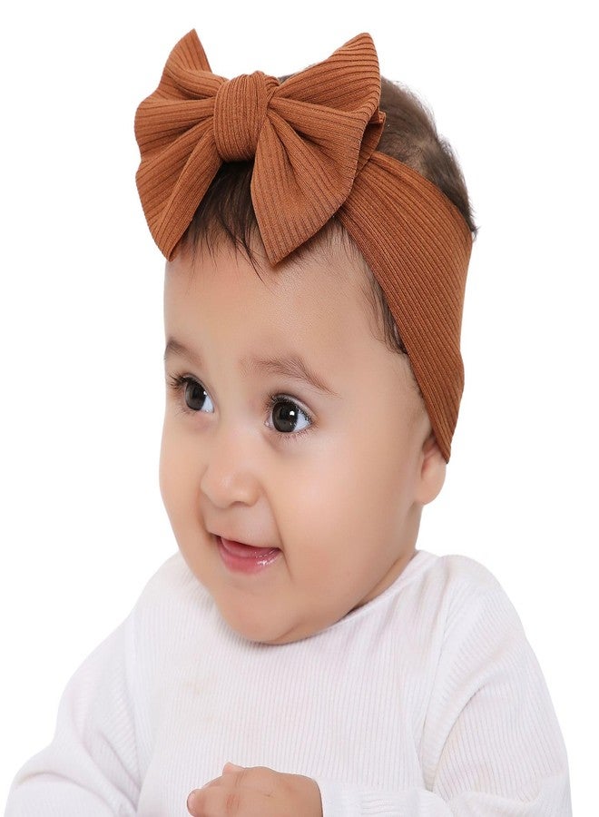 Arendelle Pure Cotton Headband with Bronze Bow Knot for Babies (0-2 Years) [AHA402] - Image 1