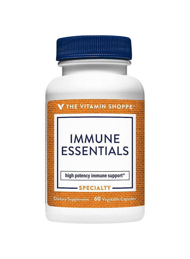 The Vitamin Shoppe Immune Essentials - Vitamin C, Vitamin D3, Zinc & Sambucus Elderberry Extract (60 Capsules) - Image 1
