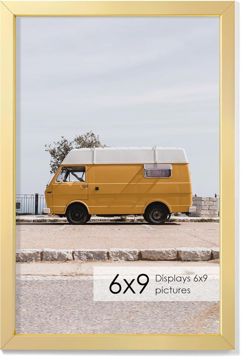 Fun Memories إطار صور 8.5x11 من ذكريات ممتعة مع حشوة قابلة للإزالة مقاس 6x8، إطارات صور ألومنيوم 8.5x11 - مثالي للعرض على الحائط أو الطاولة - يتضمن ملحقات تعليق وخطاف حائط - رمادي - مجموعة من 1 - Image 1