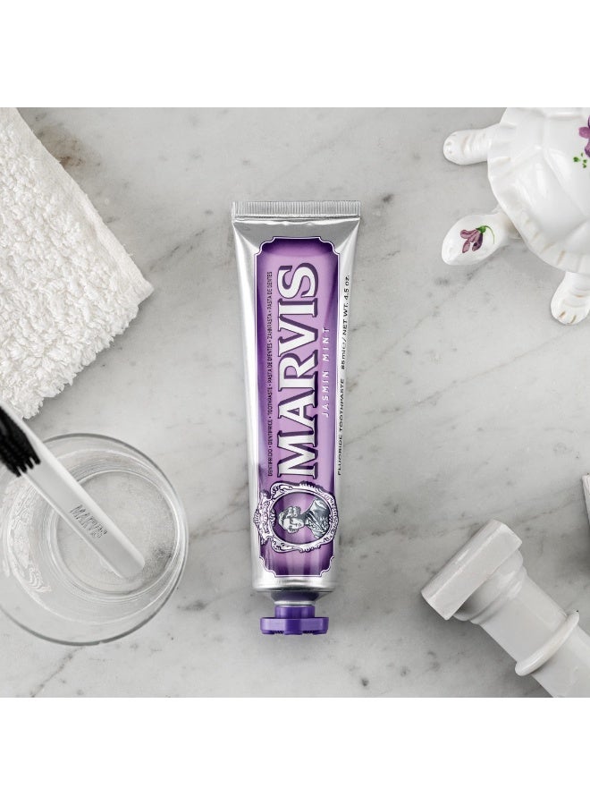 MARVIS Jasmin Mint Toothpaste 85 ml — Fluoride & Xylitol, Gentle Clean, Fresh Breath - Image 3