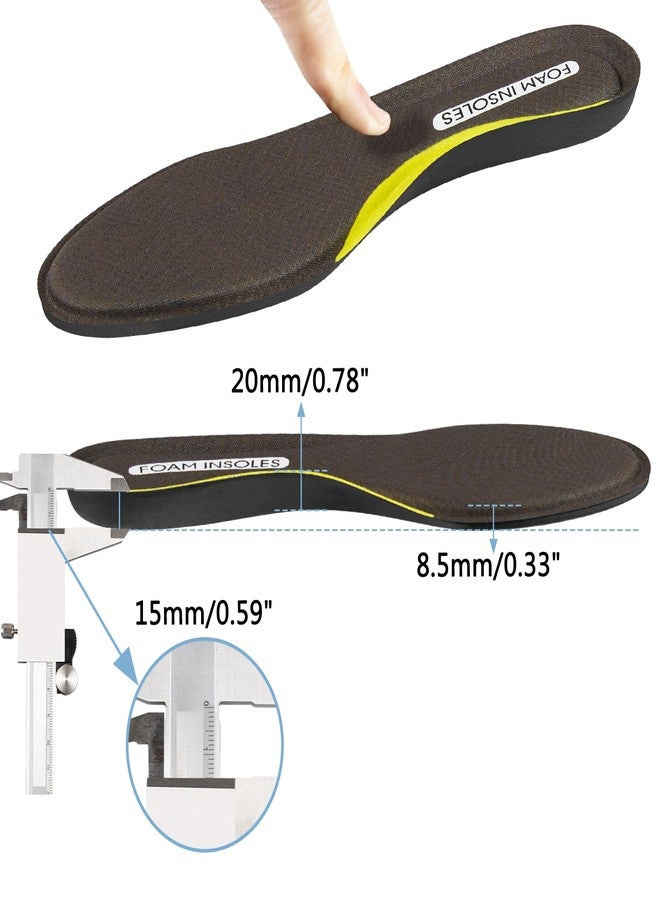 Endoto Arch Support Insoles for Skechers Women & Men Shoes, Cushioned Foam Inserts Replacement Insole for Foot Comfort(Size:US Men11.5-EU45.5) - Image 3