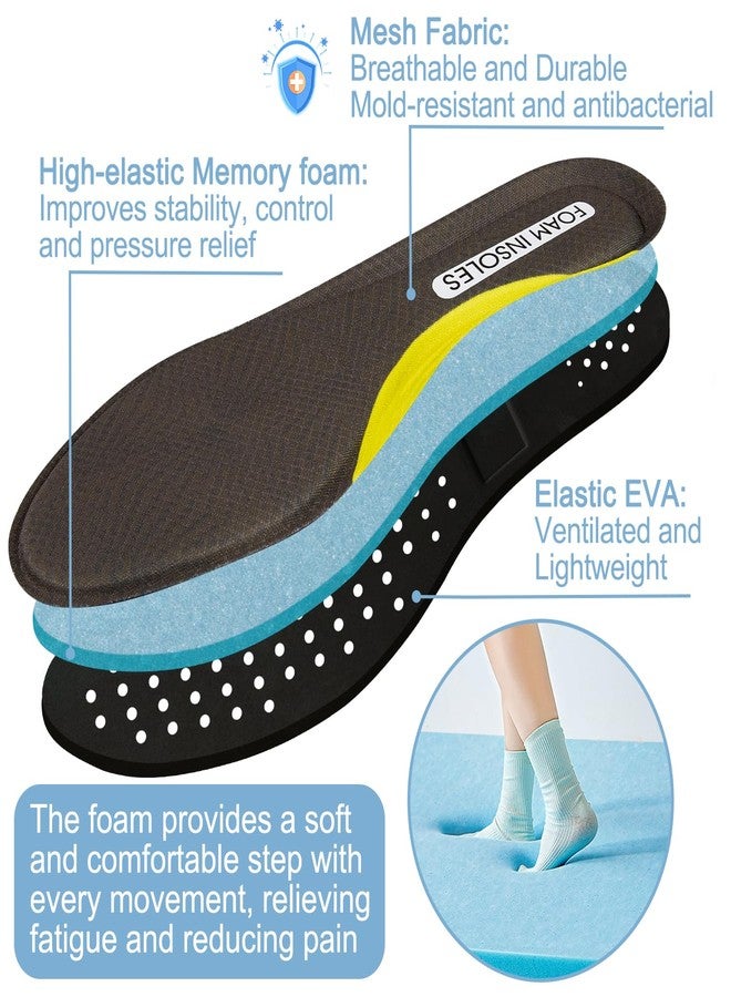 Endoto Arch Support Insoles for Skechers Women & Men Shoes, Cushioned Foam Inserts Replacement Insole for Foot Comfort(Size:US Men11.5-EU45.5) - Image 2