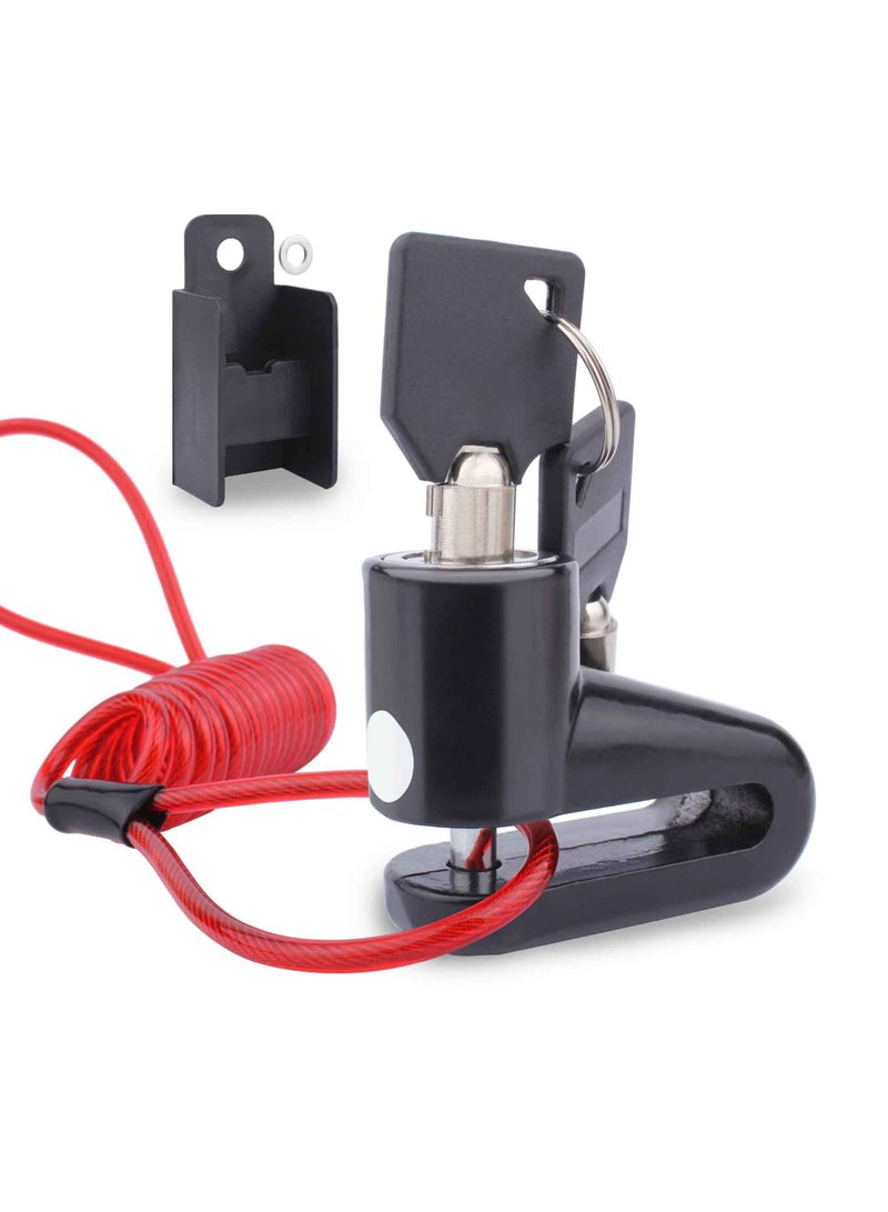 مضاد للسرقة قفل قرص الفرامل مضاد للسرقة قفل أسلاك الفولاذ الدخن بالإضافة إلى m365 سكوتر الكهربائية استبدال الملحقات دراجة نارية قفل عجلة حزام تذكير الحبل - Image 1