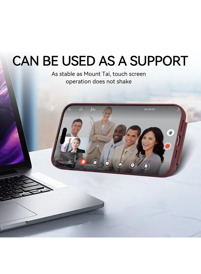 S-TOP Case For iPhone 14 Pro Armor Ring Wallet Back Cover Phone Case - Image 5