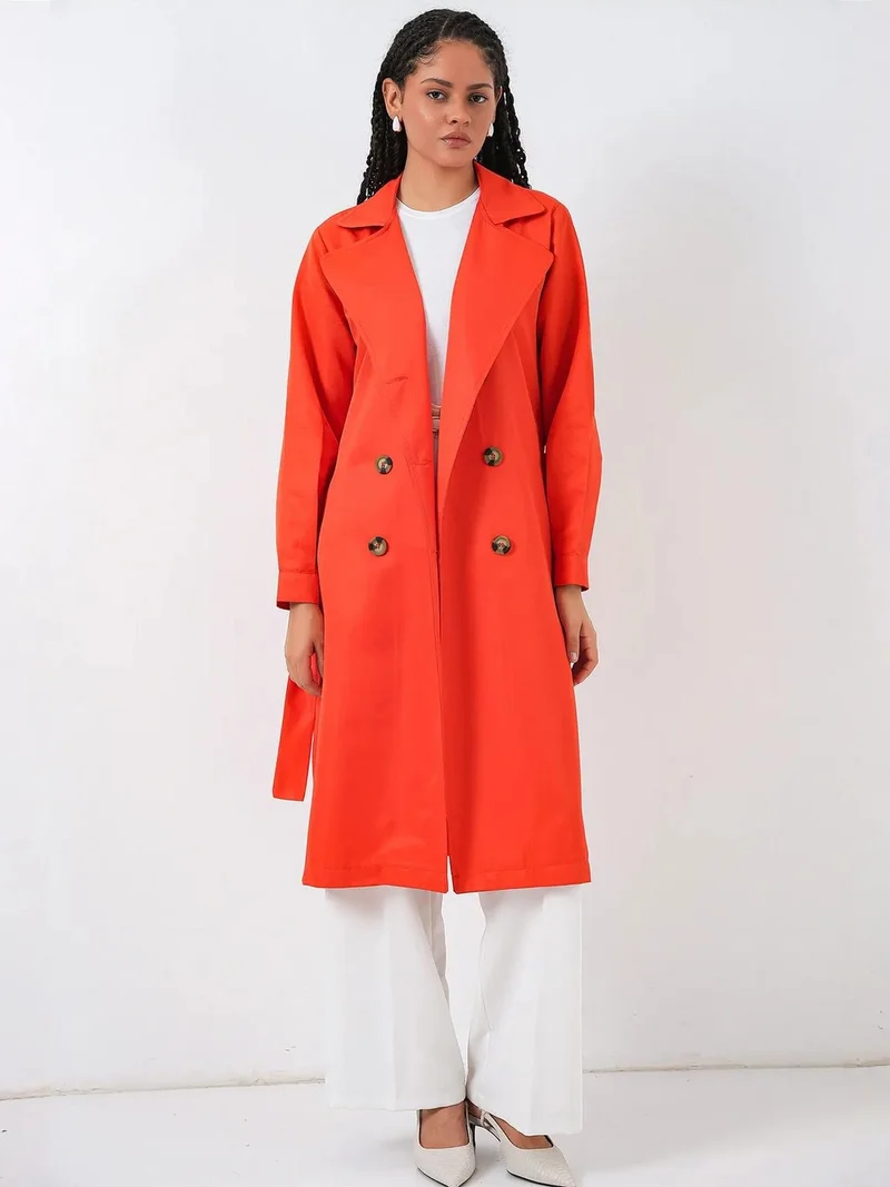 بيغ دارت BDART Double Breasted Long Trench Coat