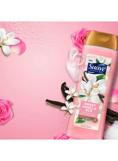 Suave Suave Moisturizing Body Wash Women, Sweet Vanilla with Vitamin E and Aloe Extracts, No Parabens, No Phthalates, 18 Oz (Pack of 6)  - Image 5