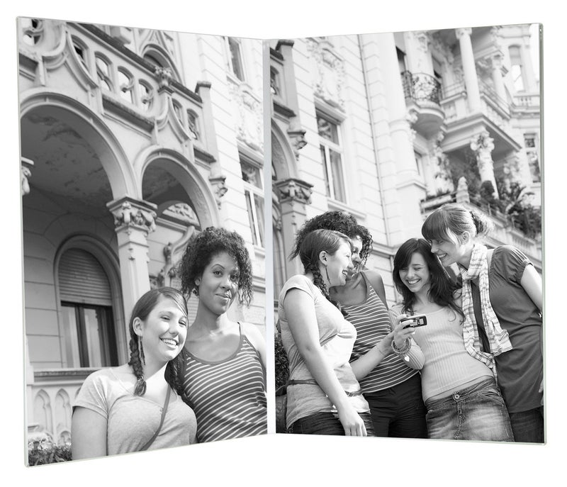 MCS 5x7 Inch Bent Acrylic Picture Frame Double Vertical 32507