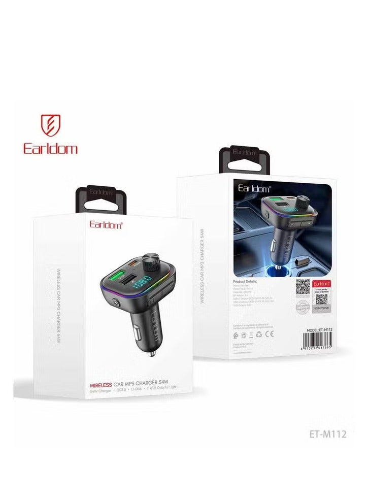 أيرلدوم شاحن سيارة لاسلكي ET-M112 بقوة 54 واط