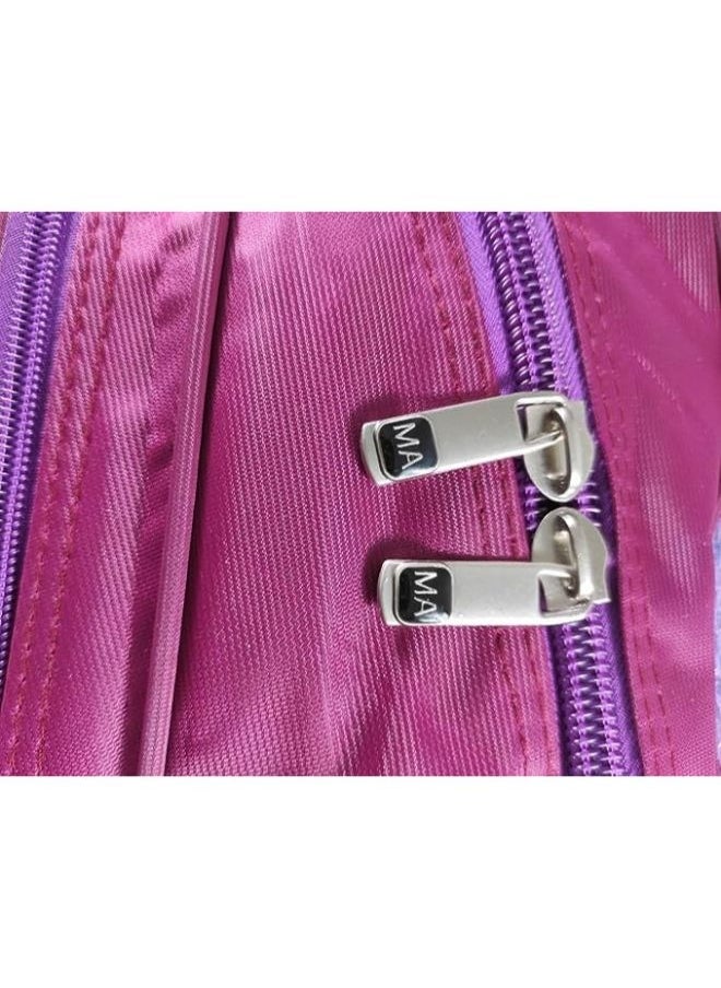 Generic - School backpack with 3 zippers for girls, 18 inches, vibrant 3D drawings, a girl and a monkey - Image 1